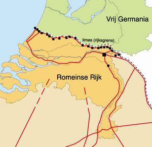 Romeinse wegen in Nederland